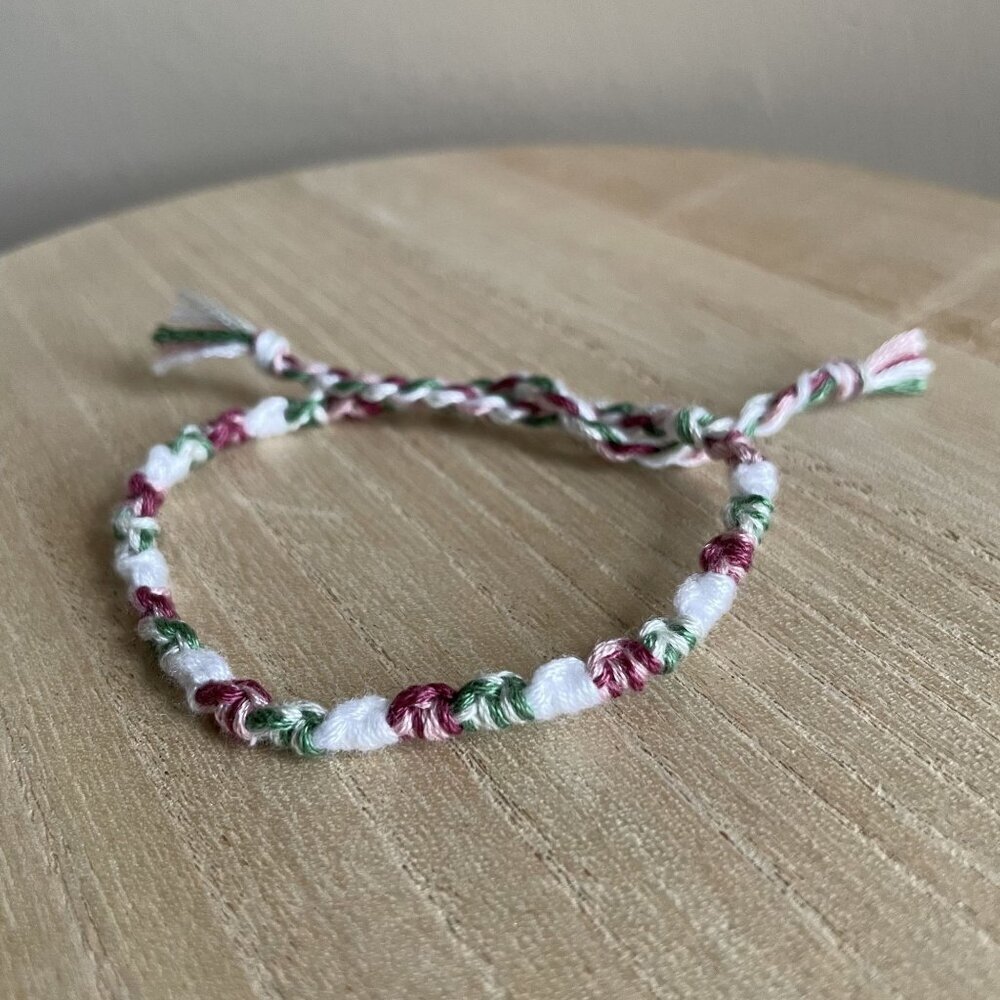 Loretta Bracelet, anklet, trendy, comfortable, tie, embroidery thread, woven, gi